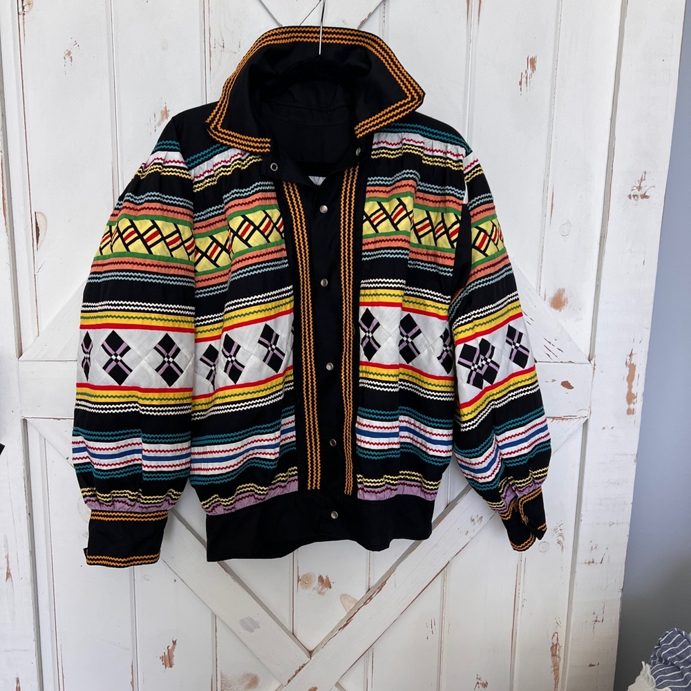 Navajo Aztec Hand Made Colorful Patterned Women's Jacket